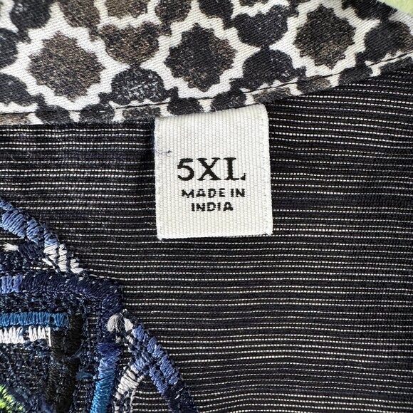 Men's 5XL Robert Graham BLACK Stellman Long Sleeved Sport Shirt - Picture 12 of 15